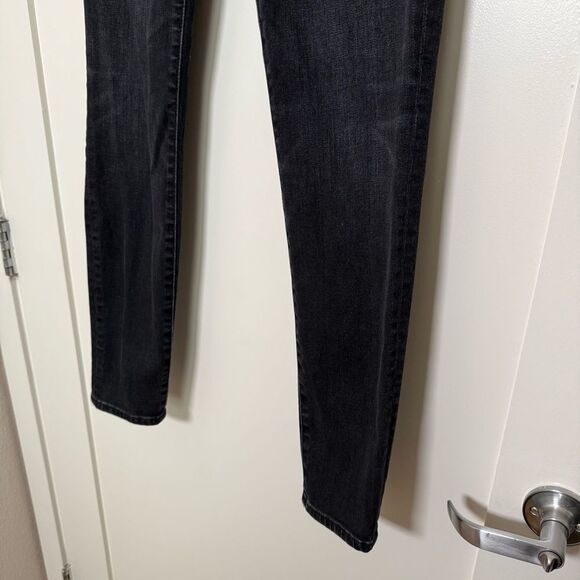 J Crew 9" High Rise Toothpick Jeans Womens Size 28 Dark Wash Denim Stretch - Picture 3 of 14